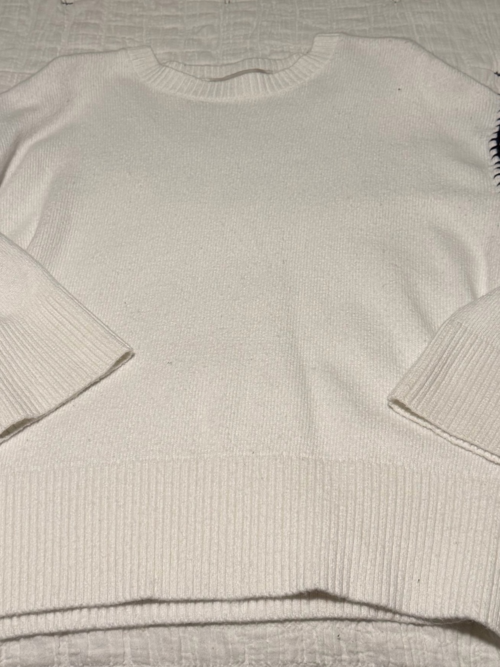 LOFT Cream Crewneck Sweater